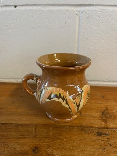 Vintage Hungarian  Glazed Ceramic Small Jug  #6478 Byron