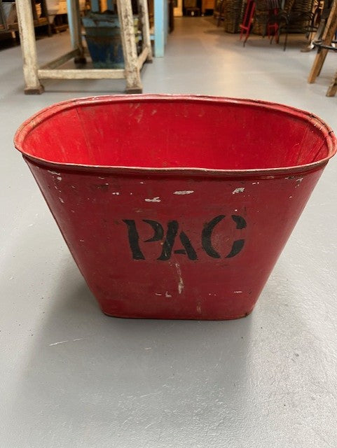 Rustic Metal Bucket    #6018  Byron