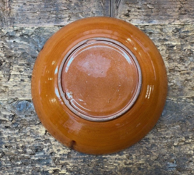 Vintage Hungarian   Glazed Ceramic Bowl  #6766  Byron