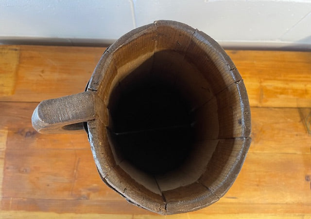 Vintage  European Wooden Jug   #6460  Byron