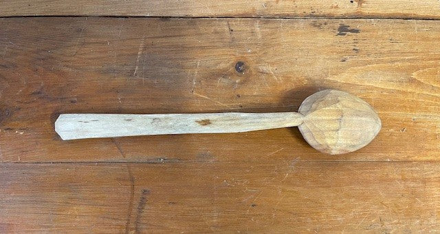 Vintage  European Handcarved  Wooden Spoon #6491  Byron