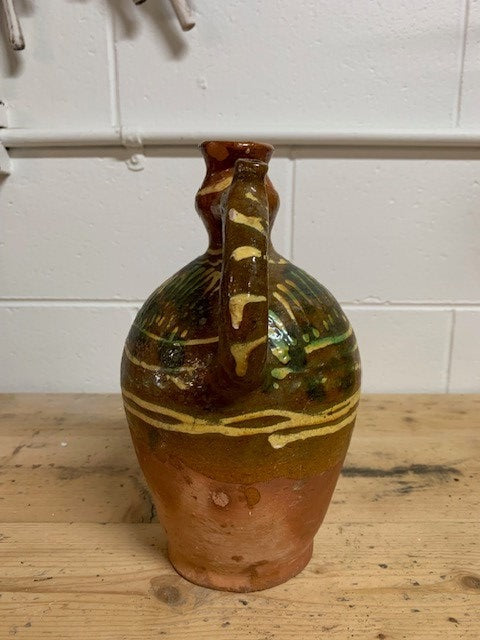 Vintage Hungarian  Glazed Ceramic  Jug  #5210  Byron