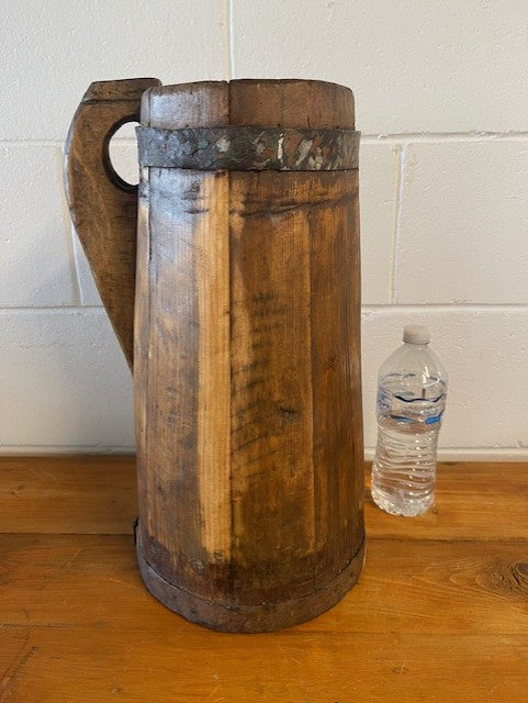 Vintage  European Wooden Jug   #6460  Byron