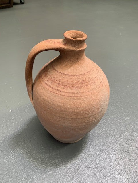 Vintage Hungarian Gypsy Terracotta Jug #5644   Byron