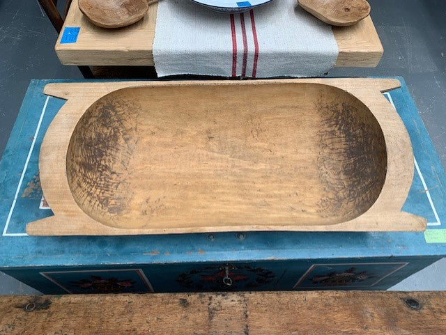 Vintage  European Wooden Dough Bowl  #5424  Byron