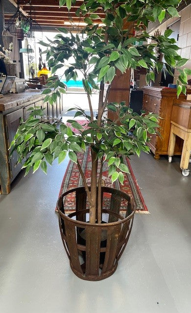 Vintage European Metal Crate/ Basket  #6471  Byron