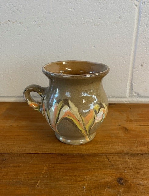 Vintage Hungarian  Glazed Ceramic Small Jug  #6481 Byron