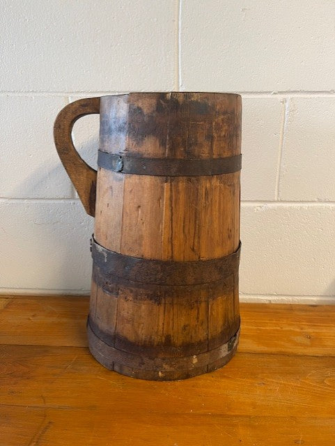 Vintage  European Wooden Jug   #6461 Byron