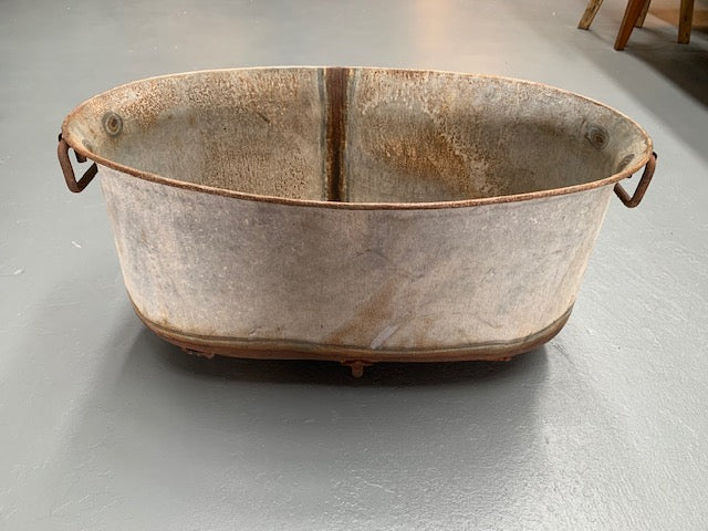 Vintage  Galvanised Planter #5677  Byron