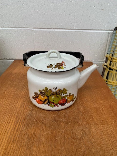 Vintage Hungarian  Enamel Coffee Pot  #5306  Byron
