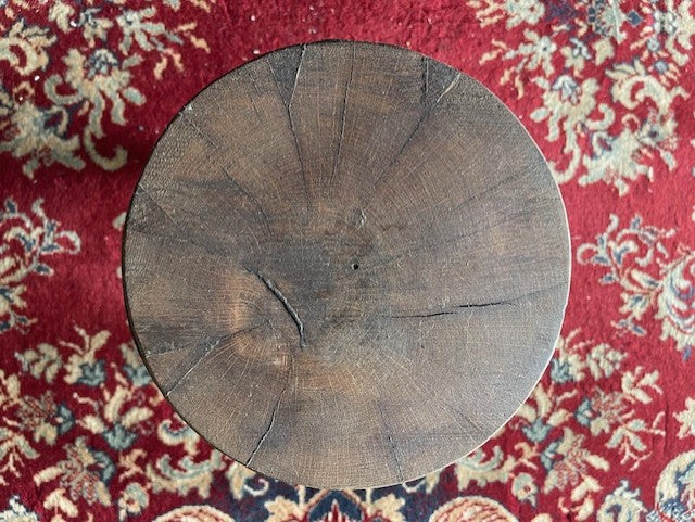Vintage European Wooden Block Stool #6543 Byron – Fossil Vintage Australia