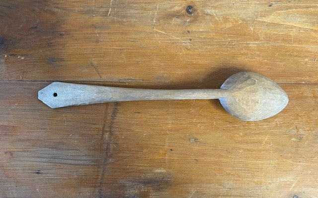 Vintage  European Handcarved  Wooden Spoon #6487  Byron
