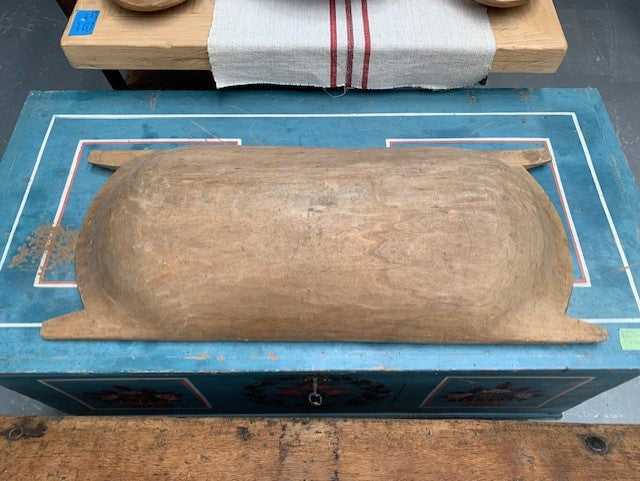 Vintage  European Wooden Dough Bowl  #5424  Byron