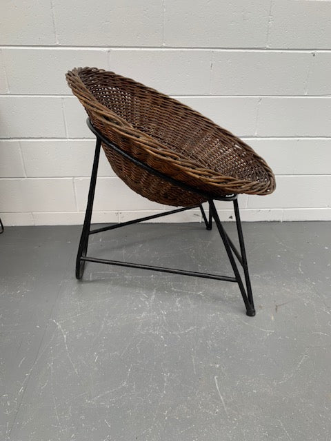 Vintage Mid Century  Basket Chairs #5559  Byron