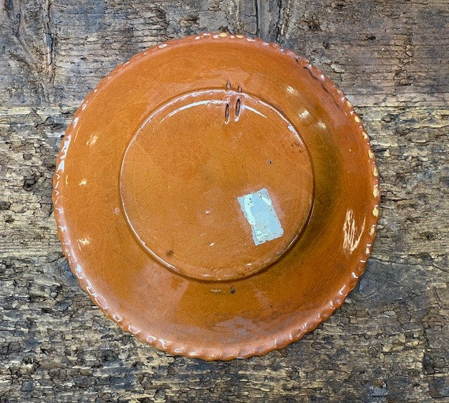 Vintage Hungarian   Glazed Ceramic Plate  #6761  Byron