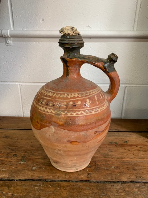 Vintage Hungarian  Terracotta Jug #5572  Byron