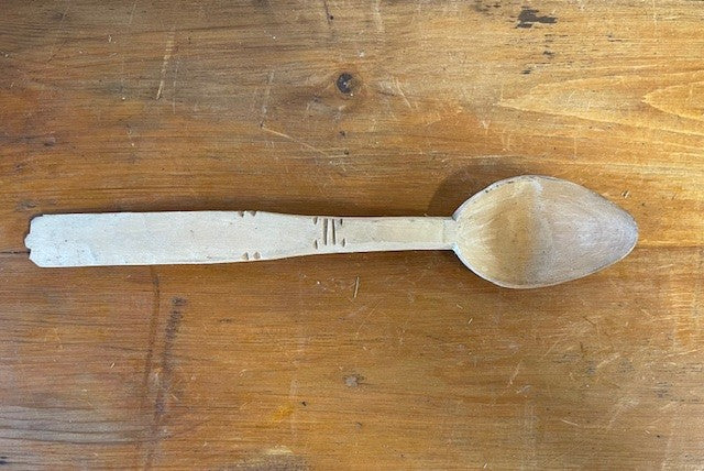 Vintage  European Handcarved  Wooden Spoon #6488  Byron