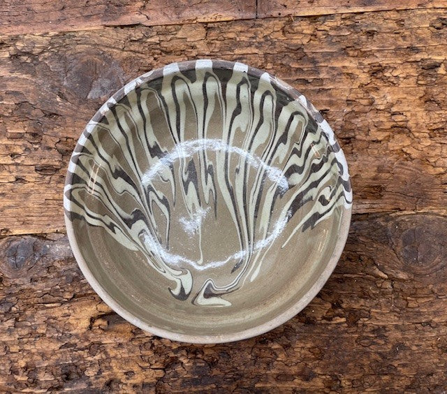 Vintage Hungarian   Glazed Ceramic Bowl  #6772  Byron