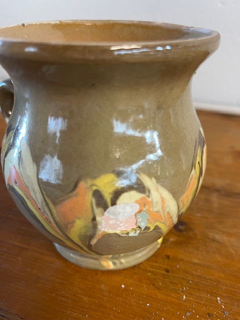 Vintage Hungarian  Glazed Ceramic Small Jug  #6481 Byron