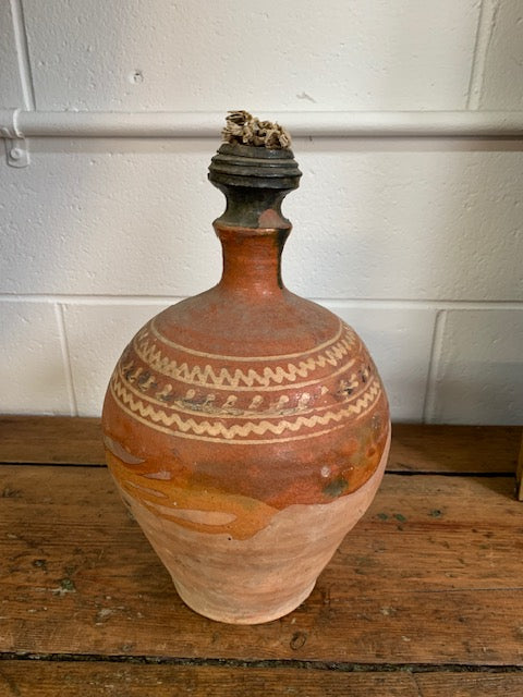 Vintage Hungarian  Terracotta Jug #5572  Byron