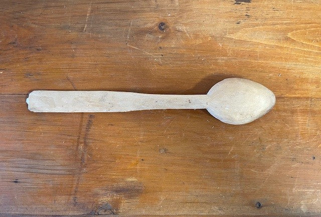 Vintage  European Handcarved  Wooden Spoon #6488  Byron