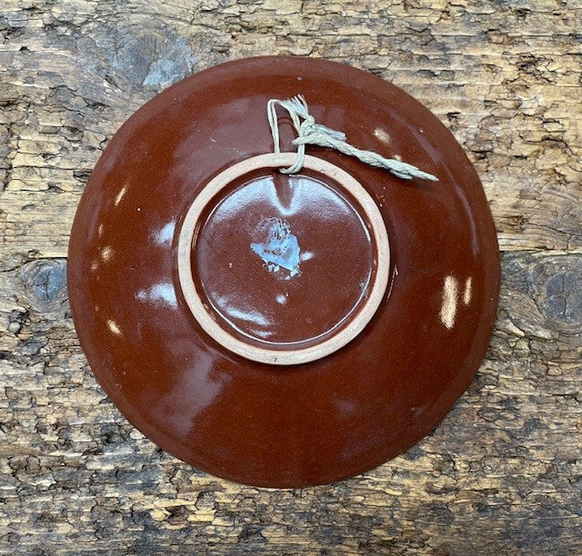 Vintage Hungarian   Glazed Ceramic Plate  #6765  Byron