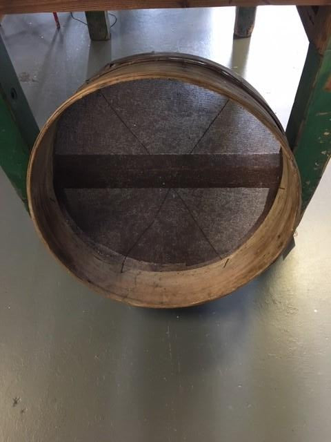 Vintage  European wooden sieve #