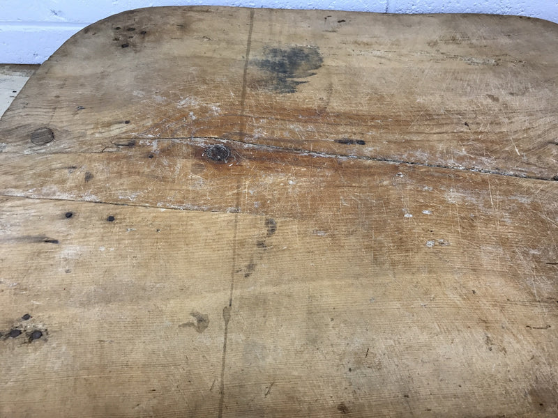 Vintage Turkish wooden breadboard cutting board  #1378 feet