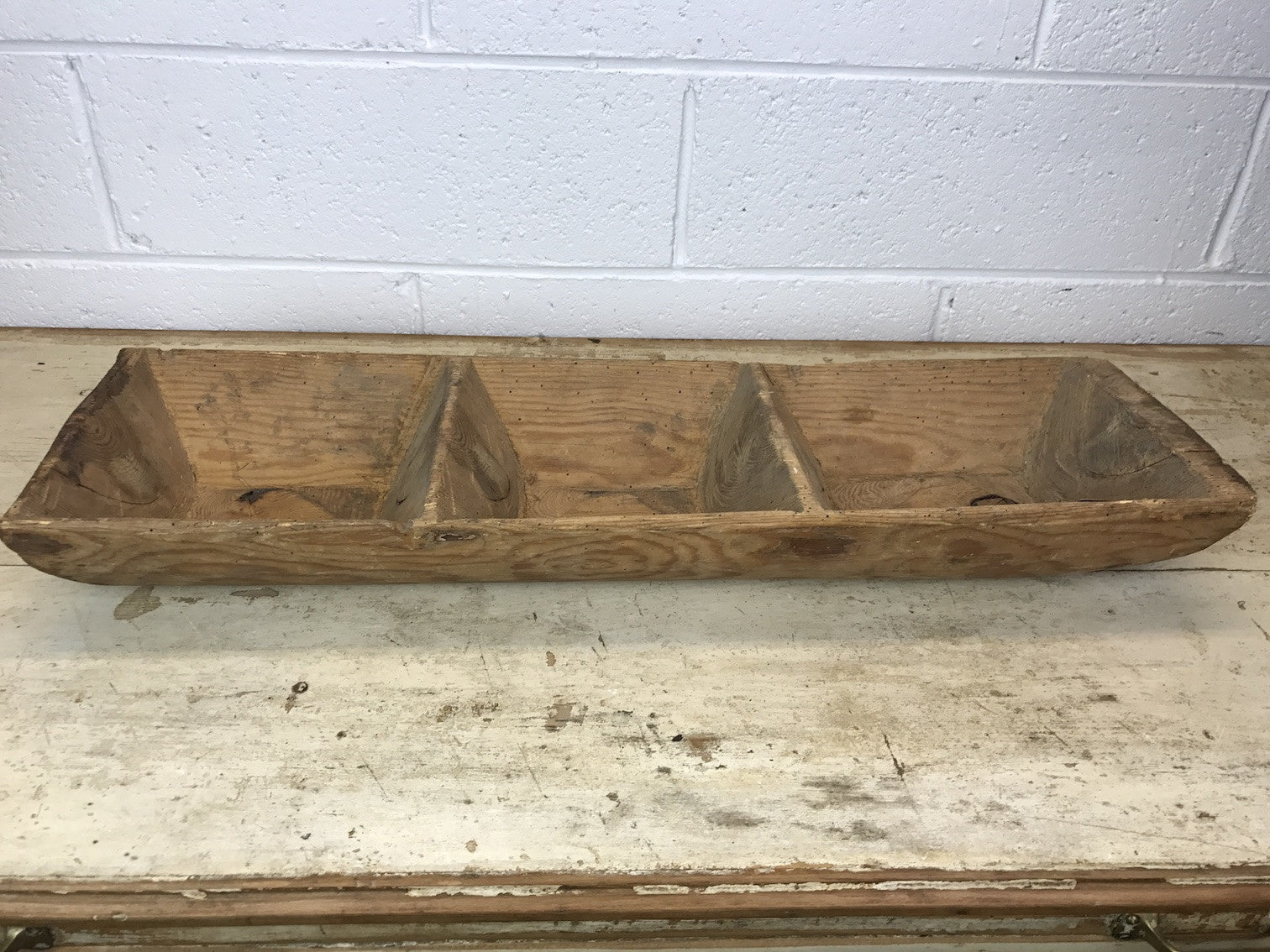 Vintage Turkish wooden kneading tray  #1384