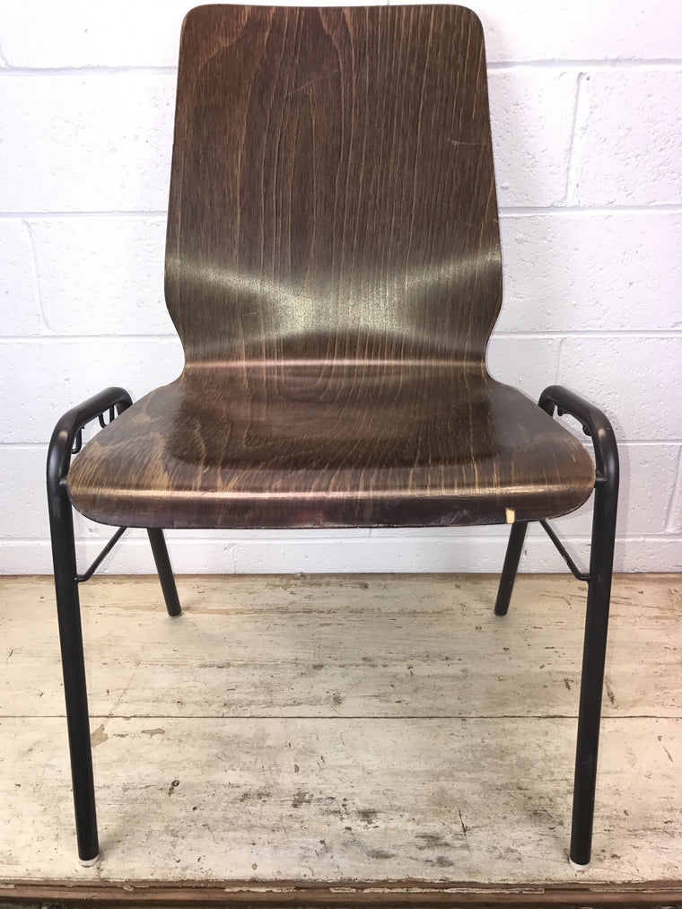 Vintage industrial Dutch school chairs  #1399