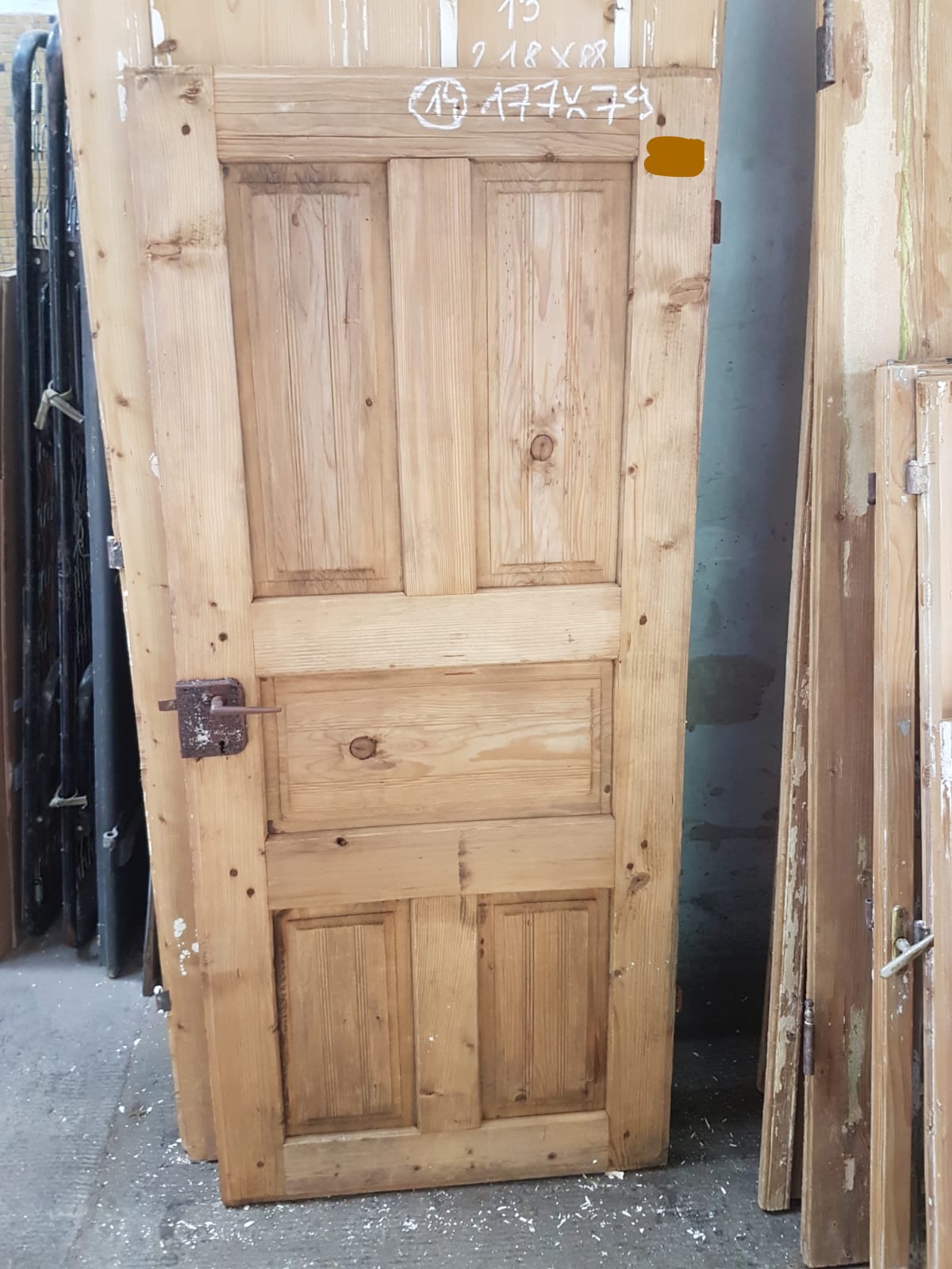 Vintage French wooden house door #2565/14