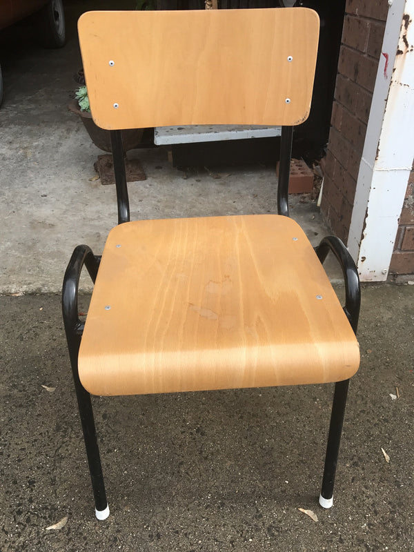 Vintage industrial Dutch school chairs  #1401