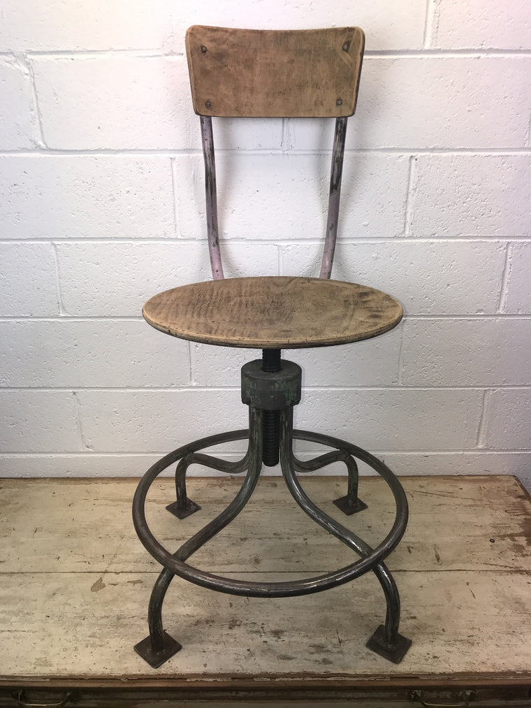 Vintage industrial European Atelier chair #1414