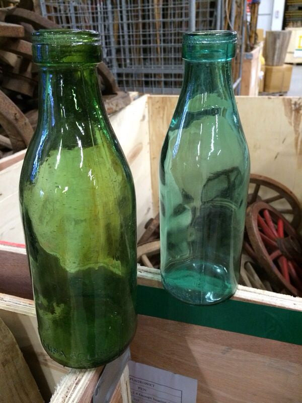 Vintage  Russian Milk Bottle  #1421