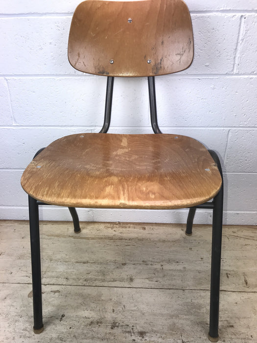 Vintage industrial Dutch school chairs  #1435