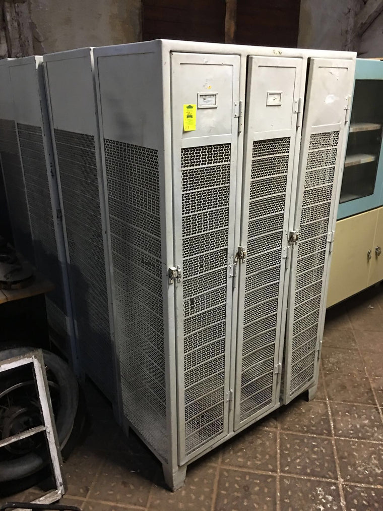 Vintage industrial European warehouse locker #1436