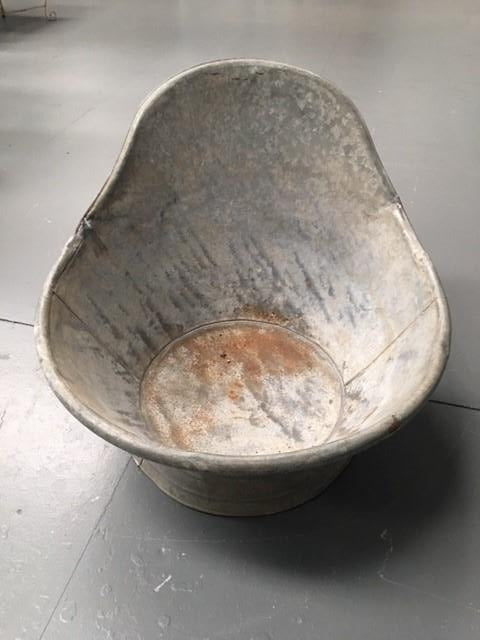 Vintage 1940s Galvanized Kids Bath Tubs #