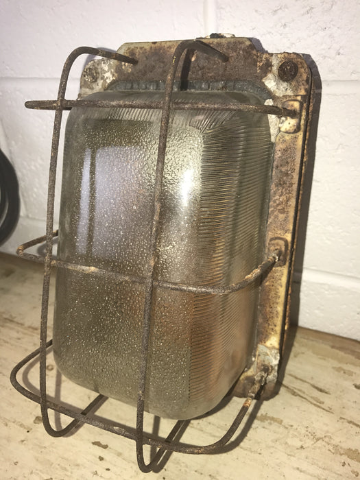 Vintage industrial CZECH warehouse lights #1544