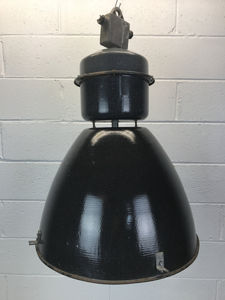 Vintage industrial CZECH warehouse lights #1553