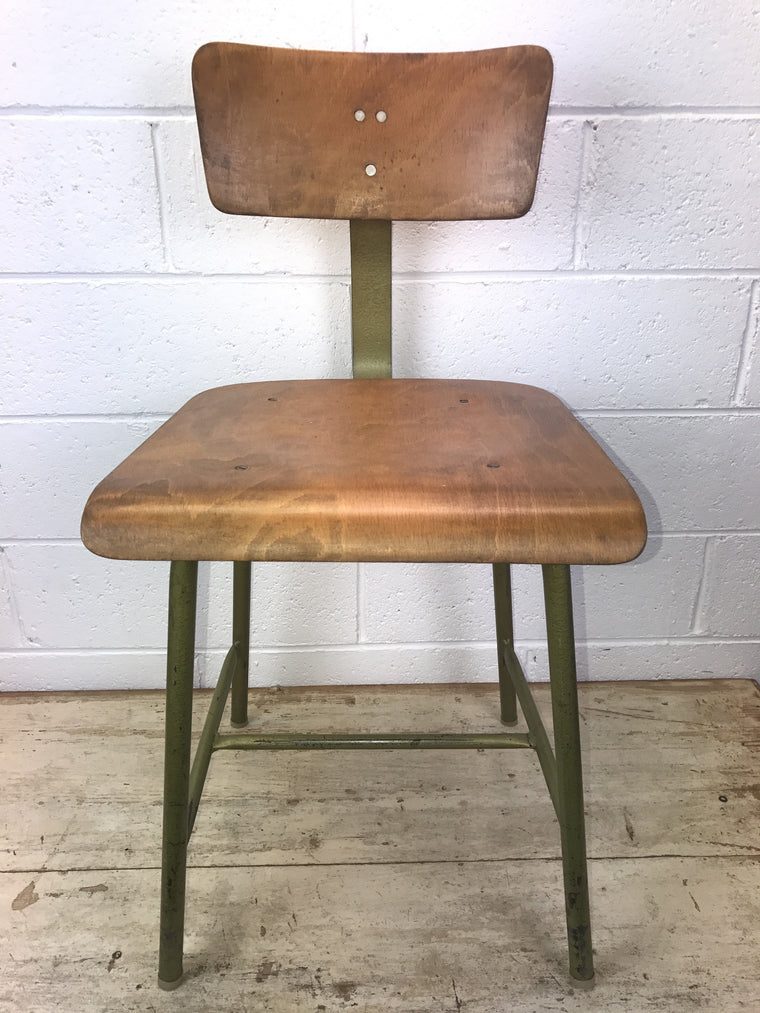 Vintage industrial Ukraine machinist chair #1607