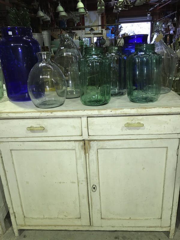 Vintage industrial European wooden kitchen cabinet #1654