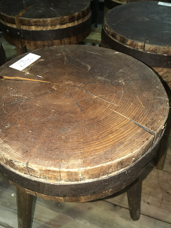 Vintage industrial European wooden stools #1688