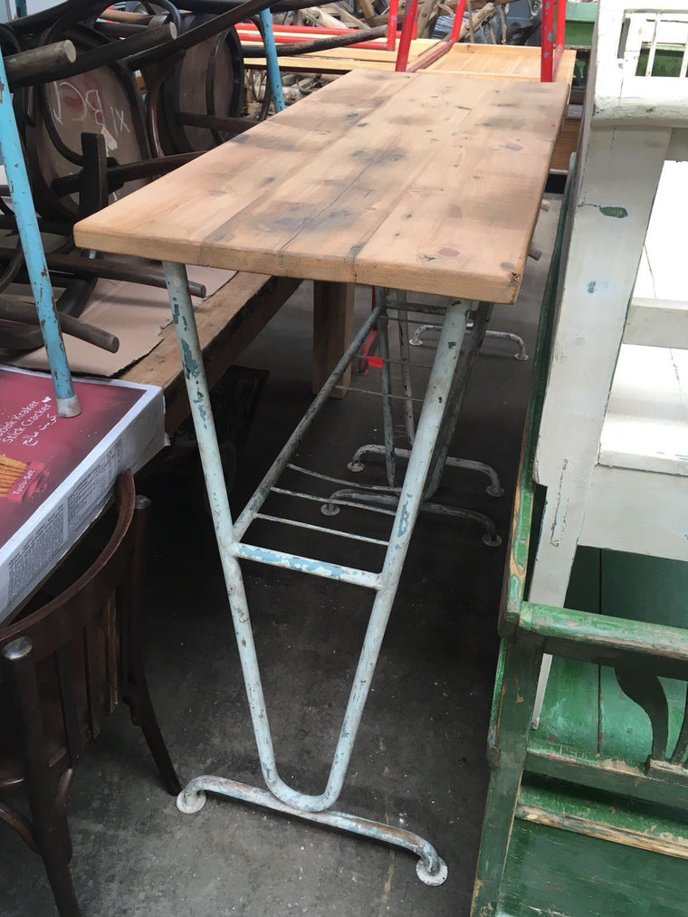 Vintage industrial European BAR table  #2280