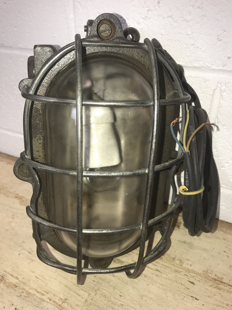 Vintage industrial CZECH warehouse lights #1756