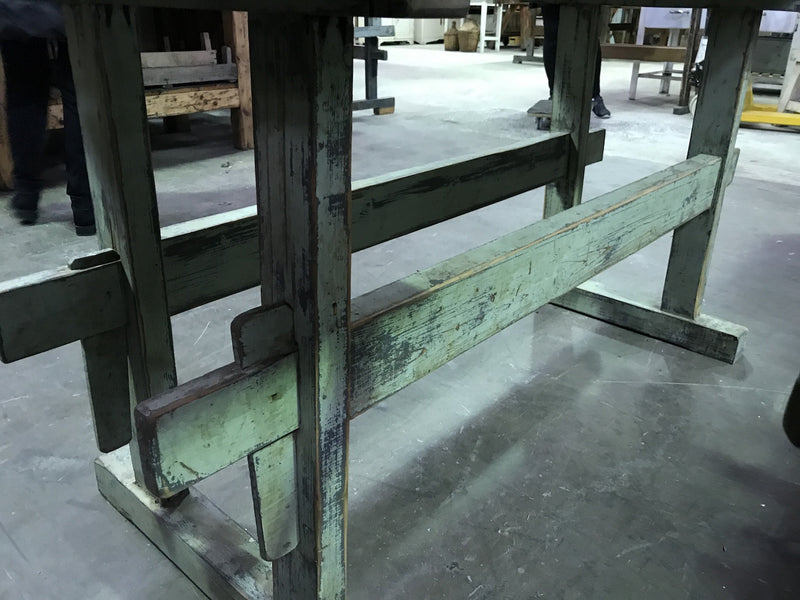 Vintage industrial European carpenters workbench 1920s #1779 B