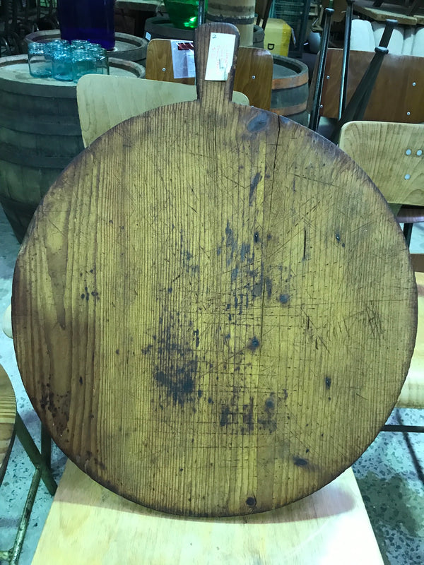 Vintage industrial French breadboard cutting board #1841