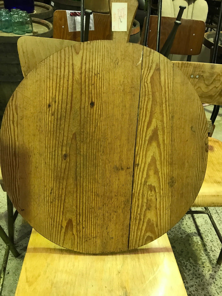Vintage industrial French breadboard cutting board #1843