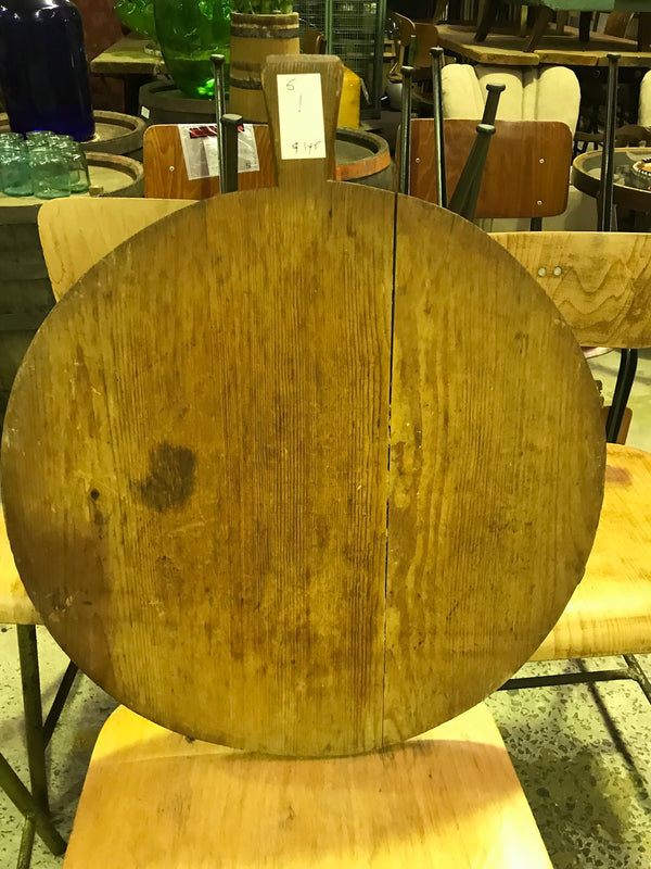 Vintage industrial French breadboard cutting board #1844