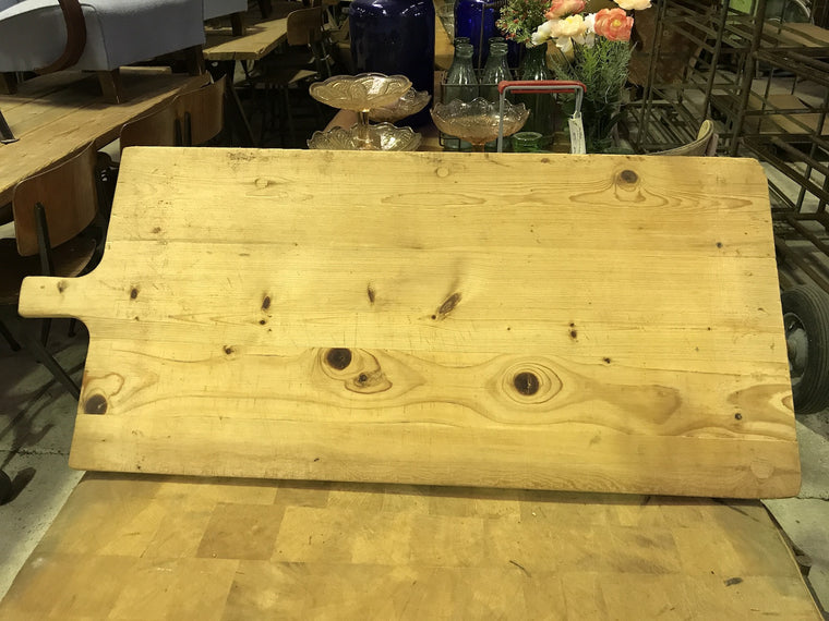 Vintage industrial French breadboard cutting board #1852