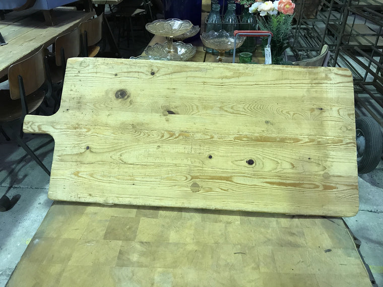 Vintage industrial French breadboard cutting board #1853